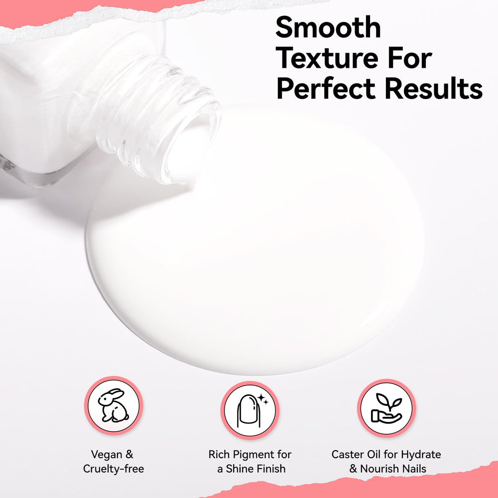 Nailshion brush stroke detail demonstrating smooth, streak-free application benefit