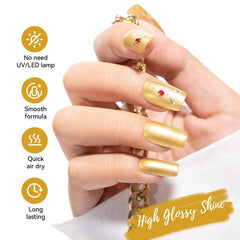 Nailshion duo kit lifestyle flatlay illustrating easy at-home manicure use