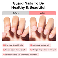 Nailshion bottle next to ruler to convey size and travel-friendly benefit