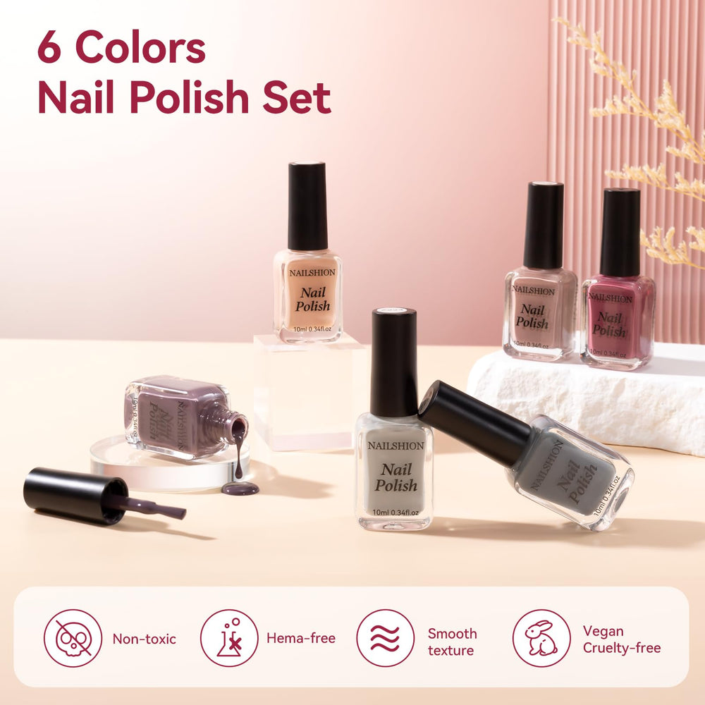 Nailshion size scale with hand holding bottle to show true product dimensions