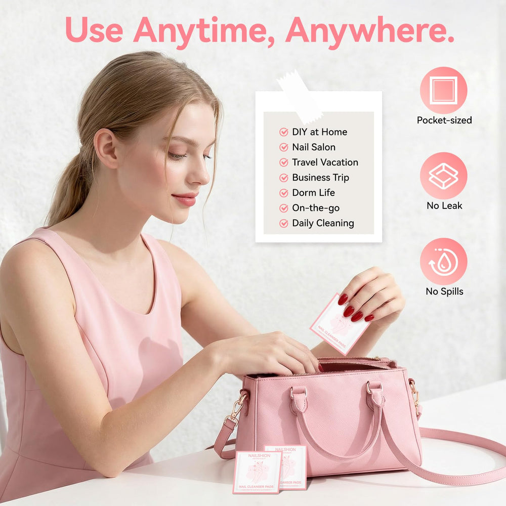 Nailshion scale comparison showing compact packet size benefit