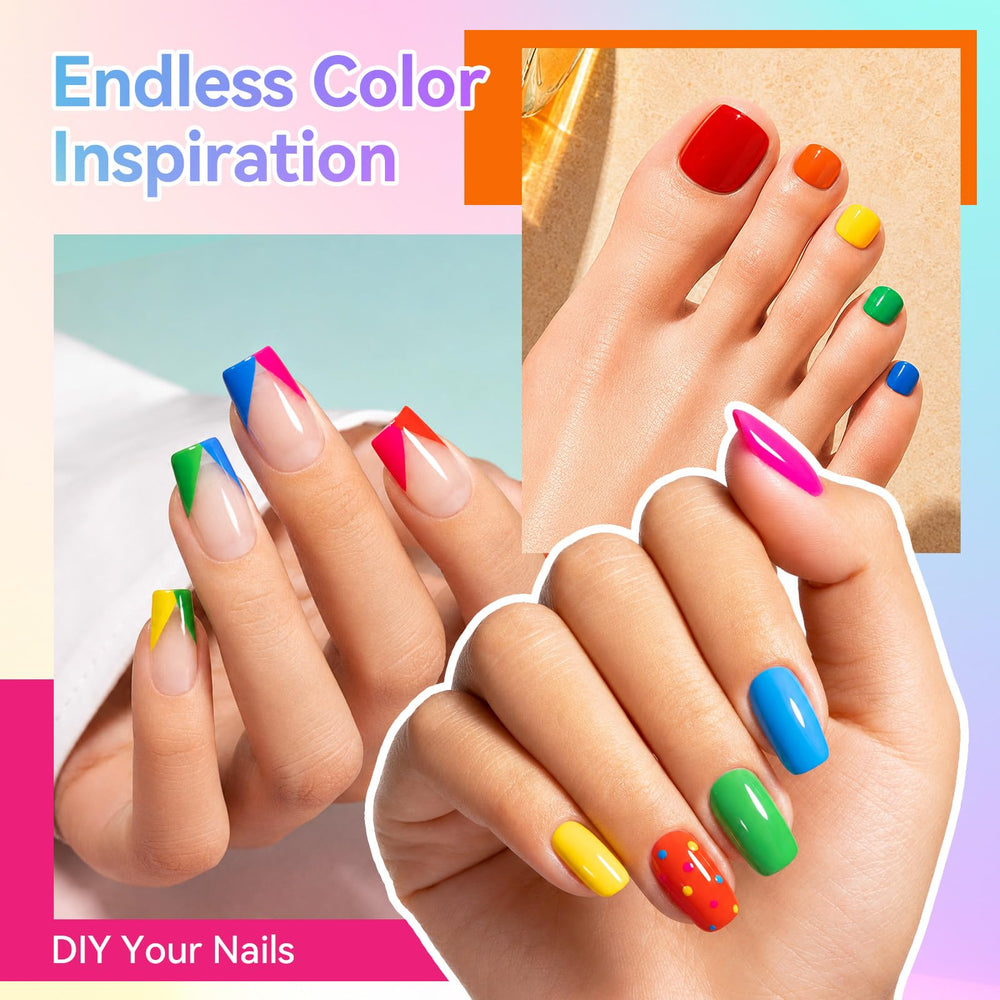Nailshion swatch on nails demonstrating vibrant, one-coat pigmentation
