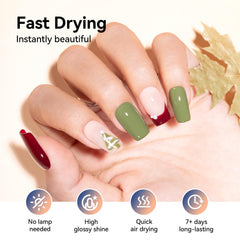 Nailshion swatches on wheel showing color payoff and selection benefit
