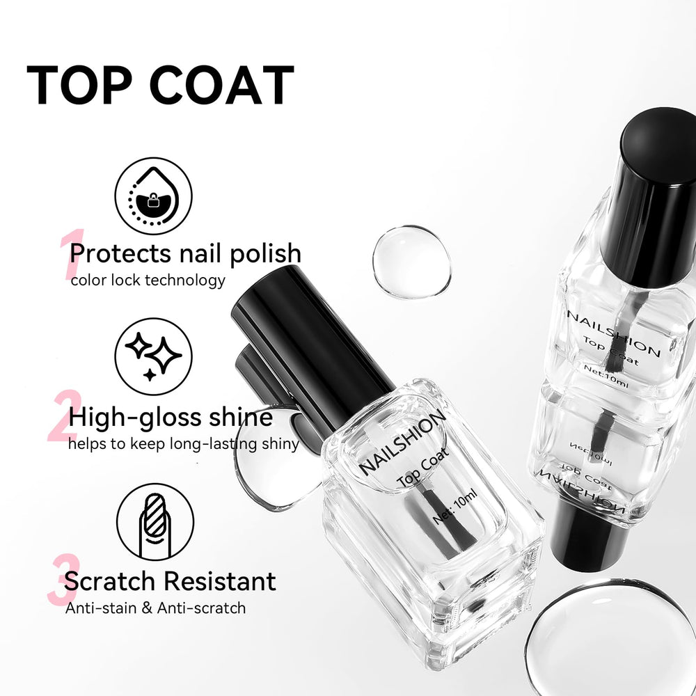 Nailshion wide 150-degree brush close-up for smooth streak-free application