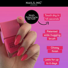 Nails Inc Daisy cap used as mani station for steady on-the-go painting