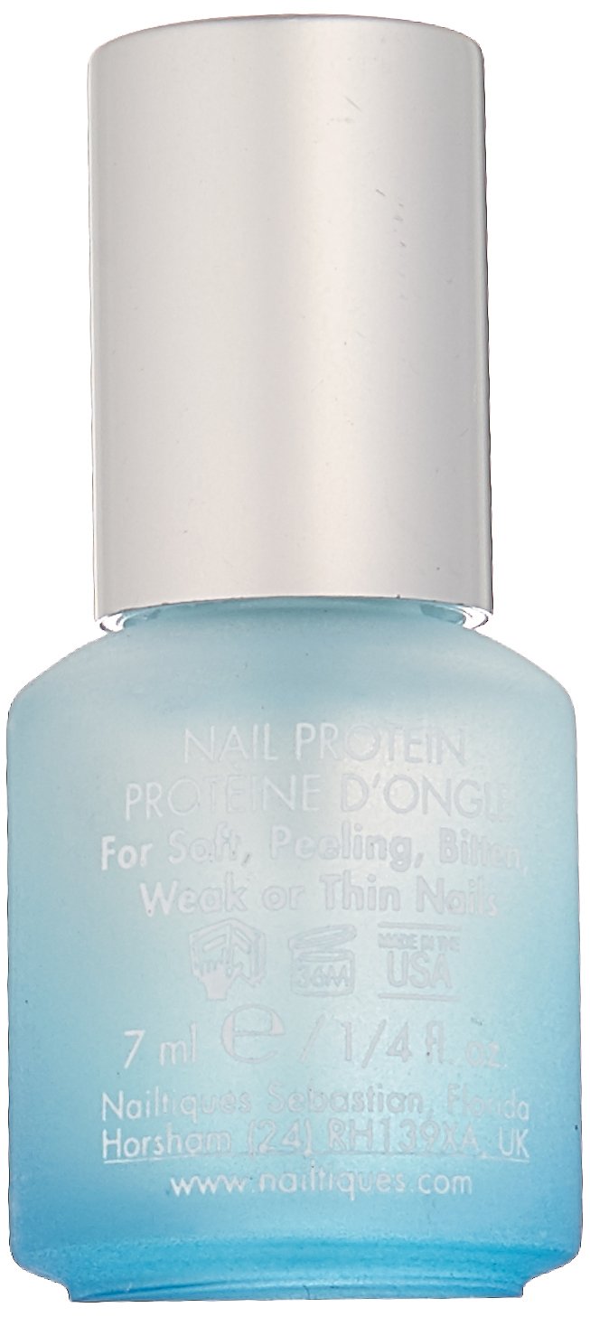 Nailtiques application closeup on nail demonstrating bonding and protection