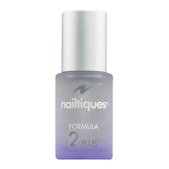Nailtiques Formula 2 application closeup on natural nail demonstrating strengthening benefit