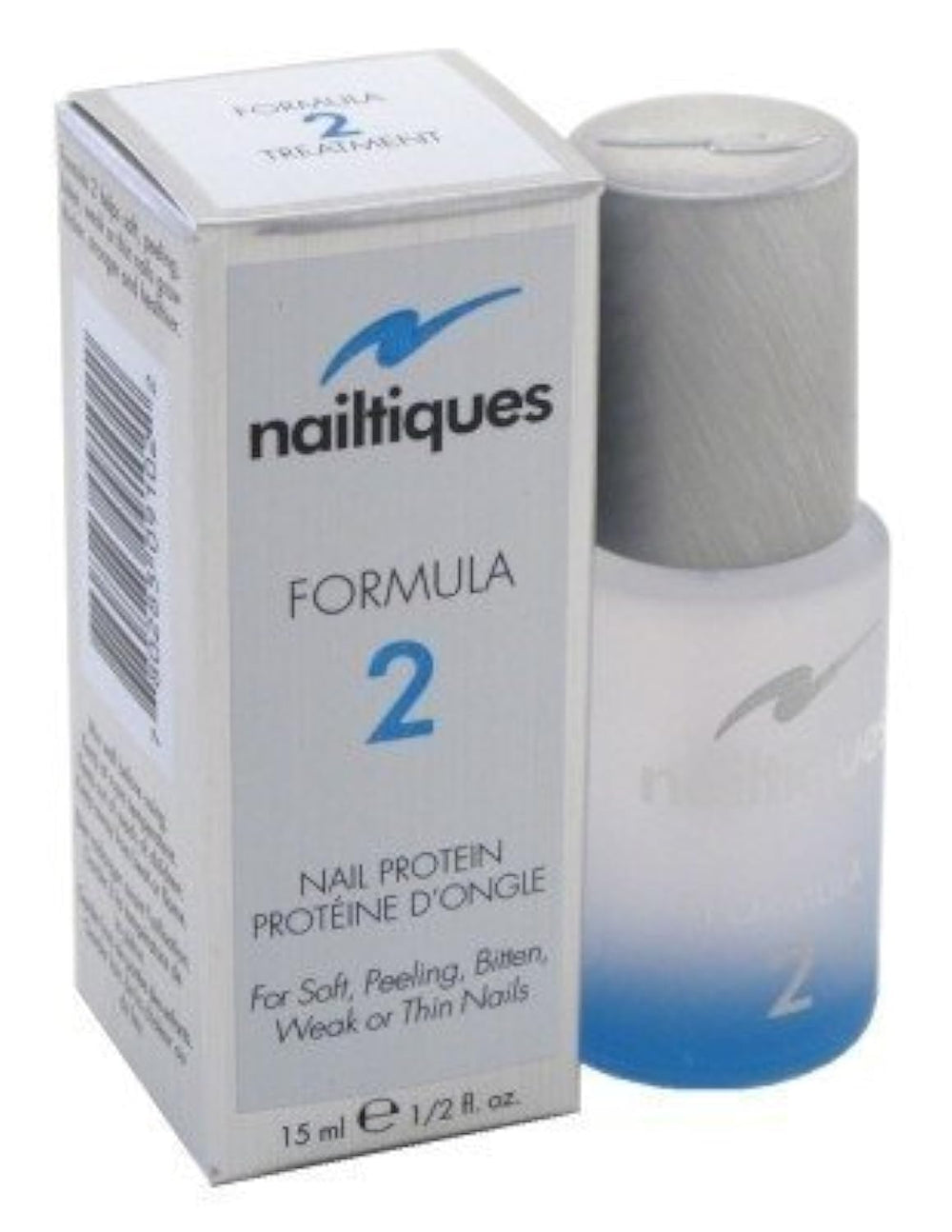 Nailtiques front bottle showing label and compact size, ideal for precise treatment