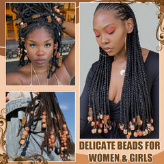 NAISKA beads strung on cord for necklace showing craft flexibility benefit creativity