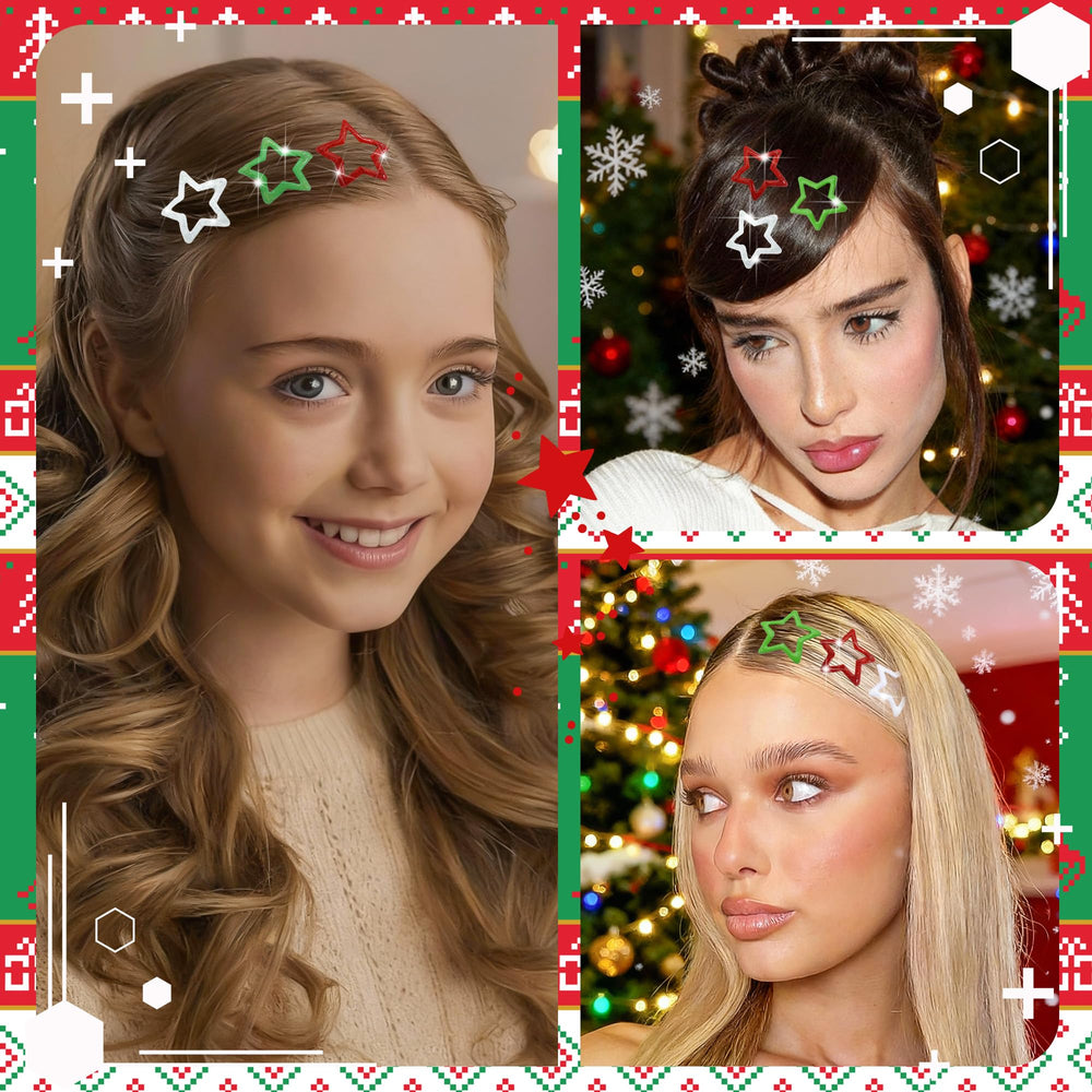 NAISKA child wearing multiple clips showcasing playful festive accessory
