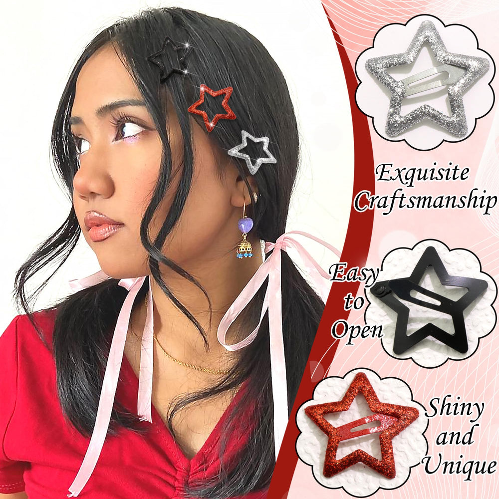 NAISKA star clips attached to backpack strap, versatile decoration option