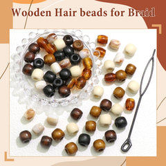 NAISKA close-up of wooden bead texture highlighting durable plated finish benefit longevity