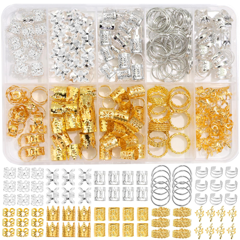 NAISKA front packaging of 215-piece hair cuff kit shows variety and value
