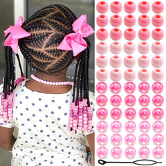 NAISKA front pack showing 60 pink acrylic beads and variety