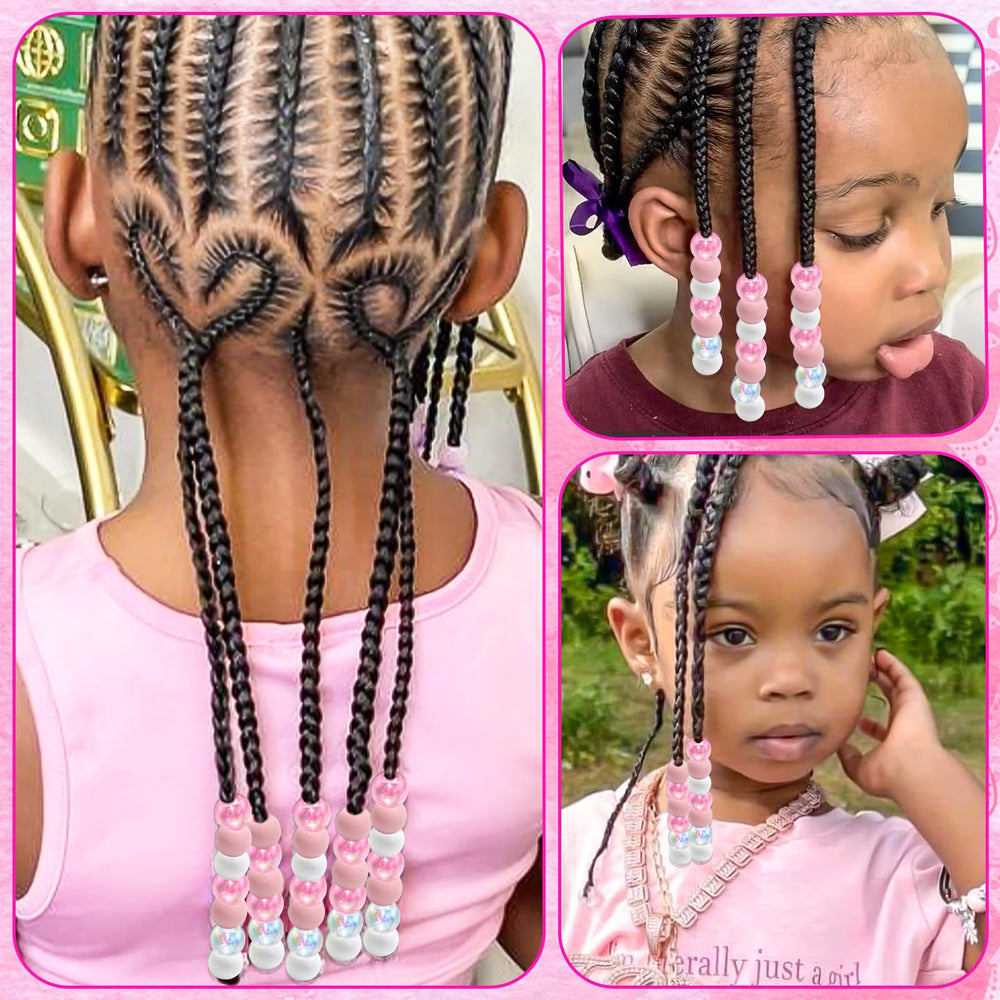 NAISKA lifestyle image of girl wearing beaded braids for festive look