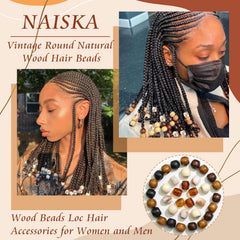 NAISKA demonstration of sliding a bead onto hair showing easy application benefit