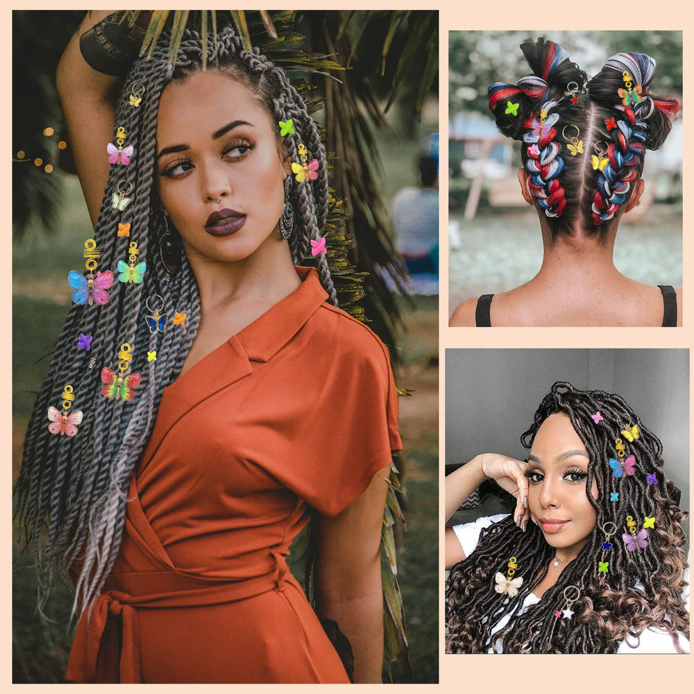 NAISKA variety of pendants arrangement showing options for layered braid looks