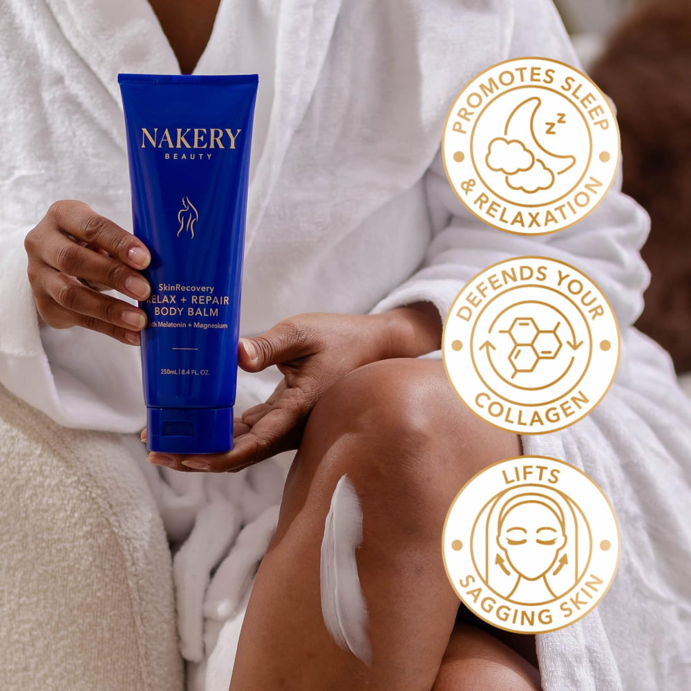 Nakery whipped cream spread on hand showing buttery glide and deep moisturization