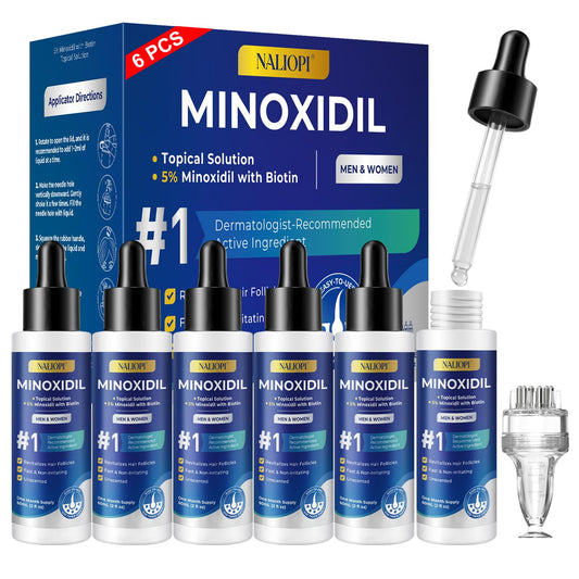 NALIOPI front packaging showing six 2 fl oz bottles and brand clarity benefit