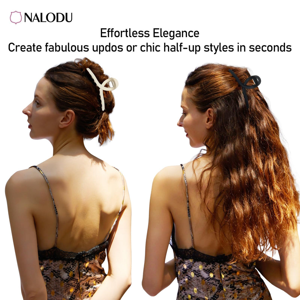 Nalodu 4-pack color layout black clear caramel off-white, versatile matching benefit