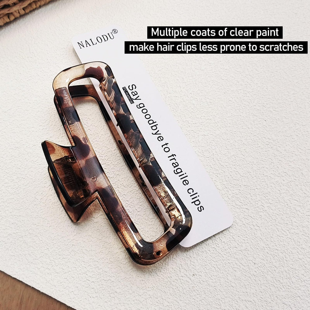 Nalodu glossy leopard clip profile showing decorative contrast benefit