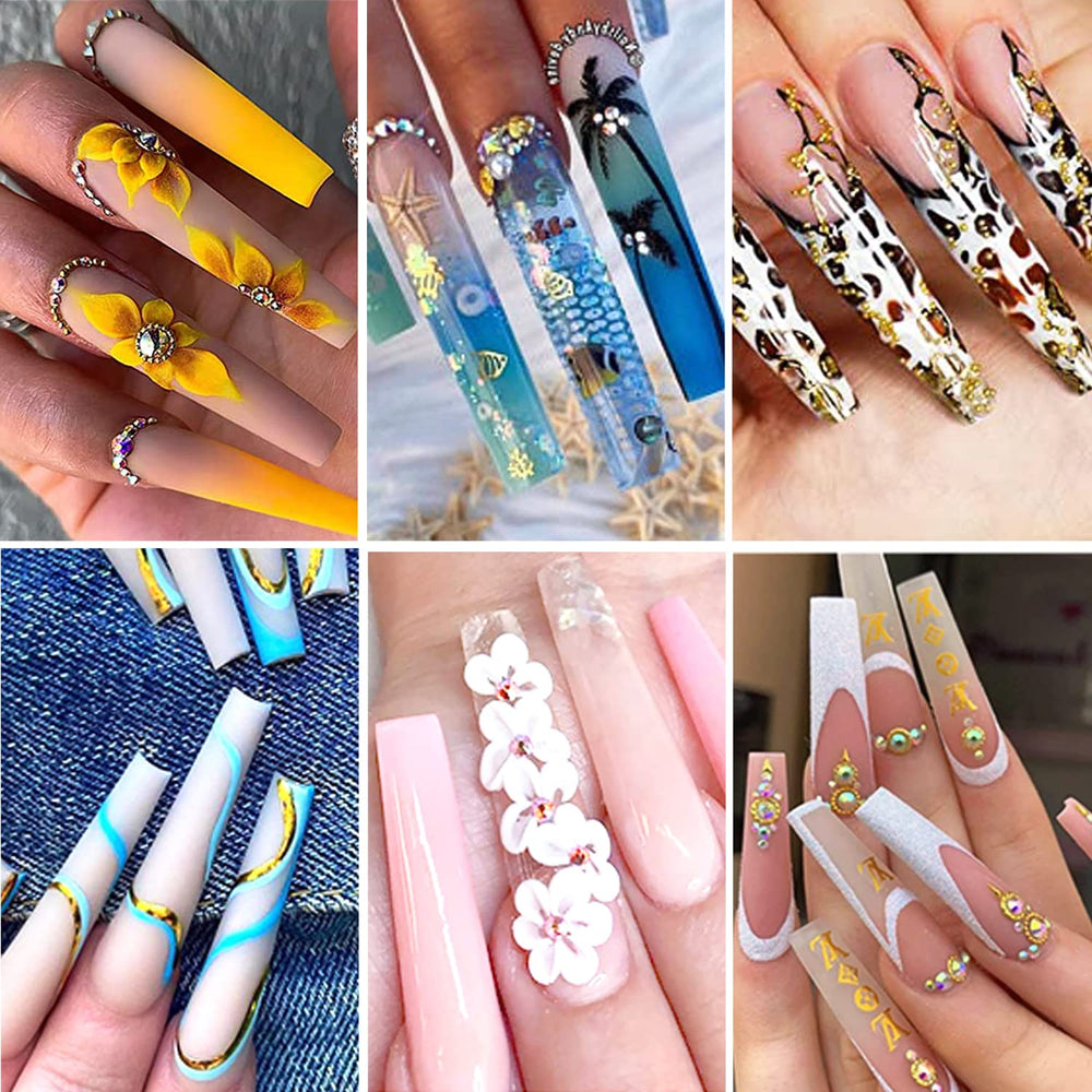 Namgznso finished polished long coffin nails showcasing styling potential