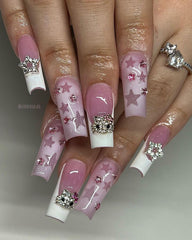 Namifin lifestyle manicure shot displaying finished Y2K nail look