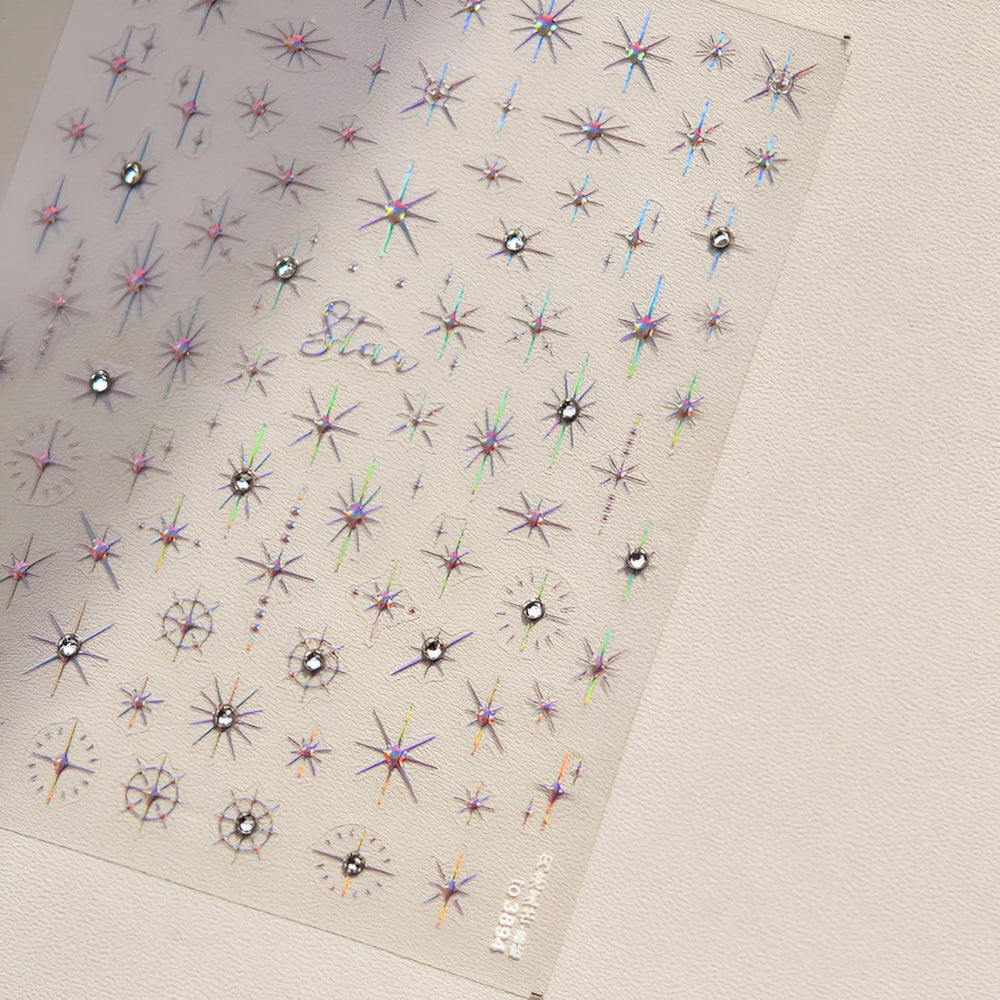Namrec sticker applied on cured gel nail demonstrating easy application benefit