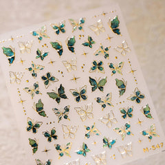 Namrec stickers used on toenail pedicure for seasonal and vacation-ready look