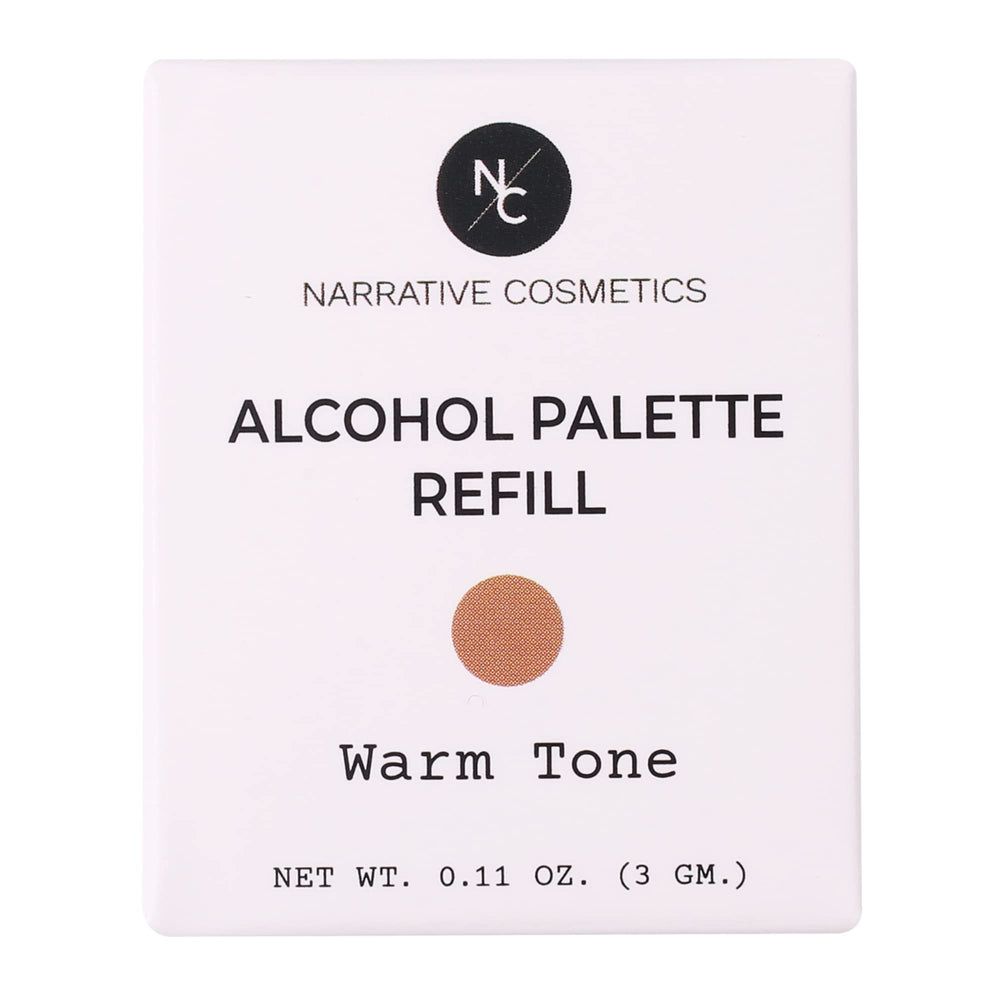 Narrative Cosmetics warm tone before and after tattoo coverage showing effective concealment