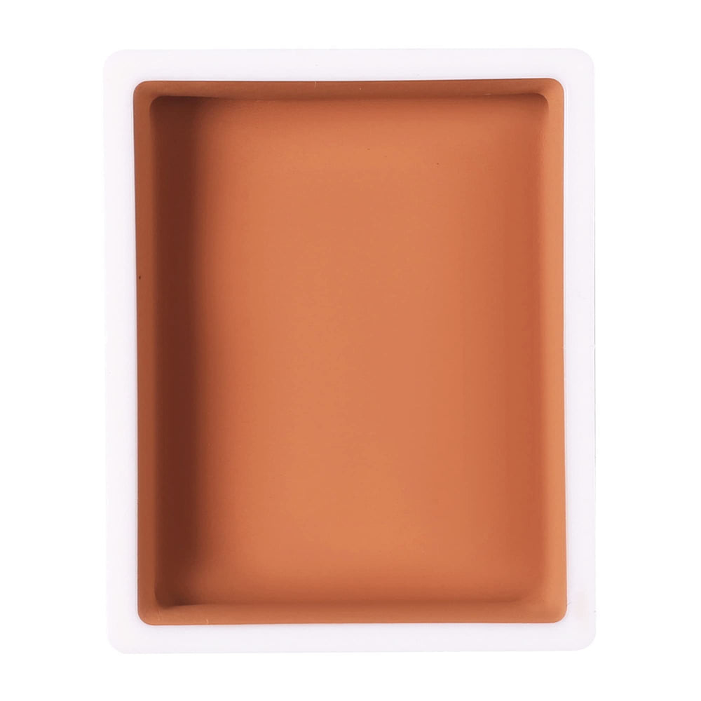 Narrative Cosmetics warm tone pan next to a coin illustrating compact travel-ready size