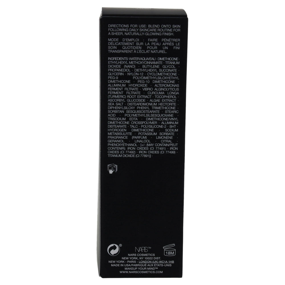 NARS scale comparison 1.9oz tube size clear for travel and daily use
