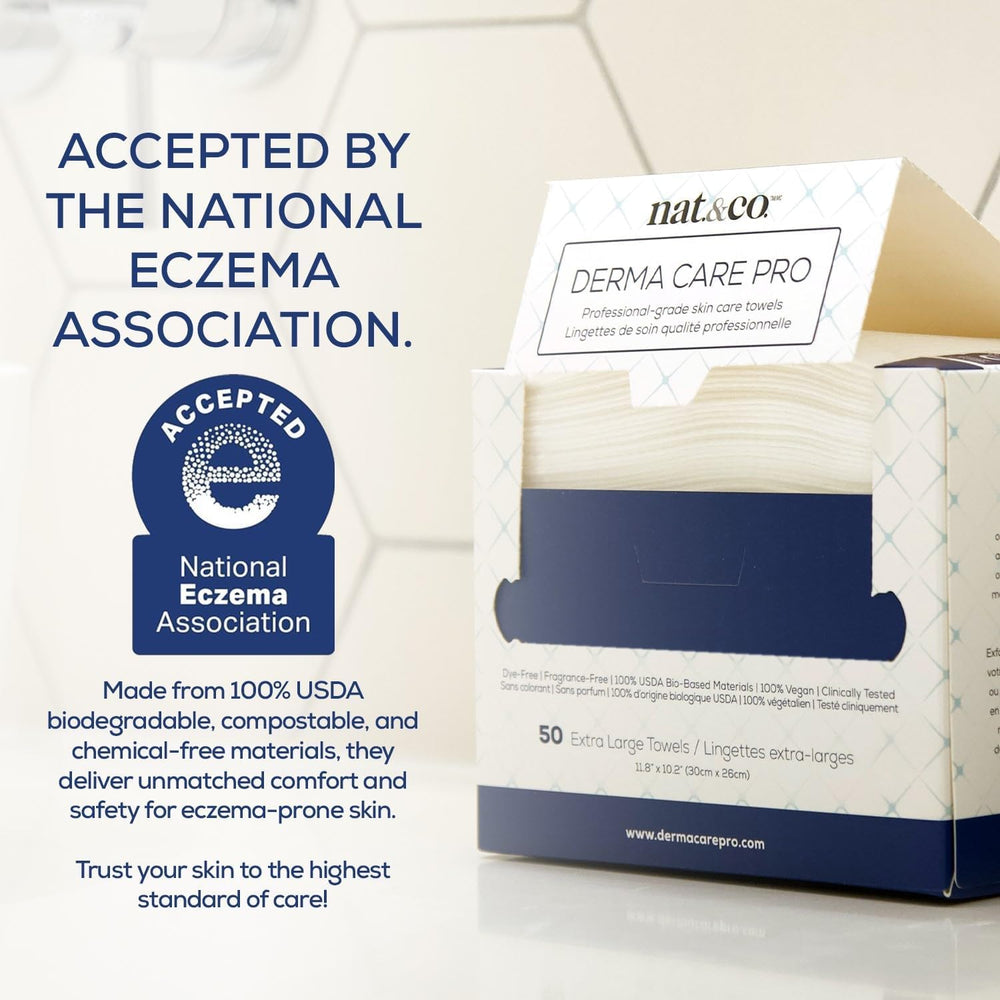 Nat.&Co. extra-large towel flat spread displaying size and plush feel