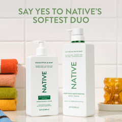 Native award badge beside bottle signifying recognized clean beauty wins