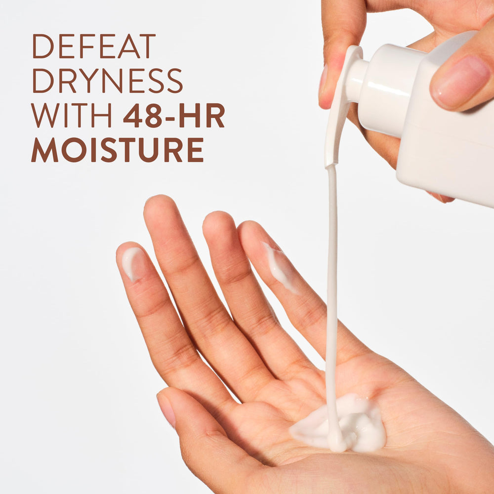 Native lotion pouring from pump highlighting creamy texture and quick absorption
