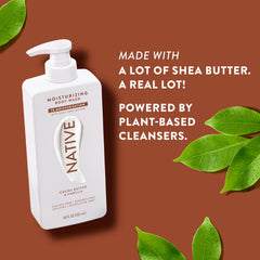 Native bottle paired with body lotion, conveying coordinated moisturizing routine