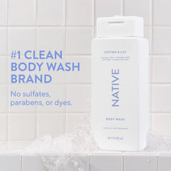 Native pump dispensing gel foam demonstrating easy application and quick lather
