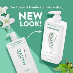 Native creamy lather close-up demonstrating rich foam and moisturizing texture