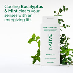 Native ingredient list card highlighting plant-derived cleansers and skin-friendly benefit