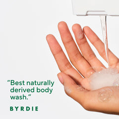 Native creamy lather texture on palm illustrating gentle cleanse and hydration benefit