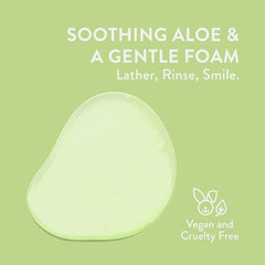 Native face wash on bathroom counter illustrating morning routine