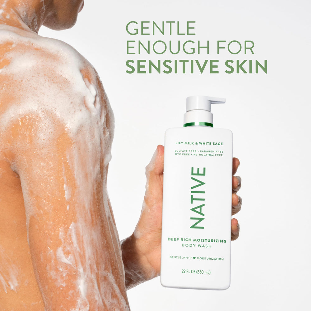 Native product ingredient list label highlighting minimal clean formula