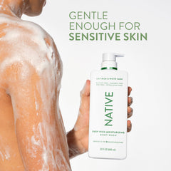 Native product ingredient list label highlighting minimal clean formula
