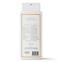 Native plant-based cleanser visual with botanicals illustrating gentle, effective formula