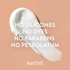Native lotion being applied to forearm for immediate softening benefit