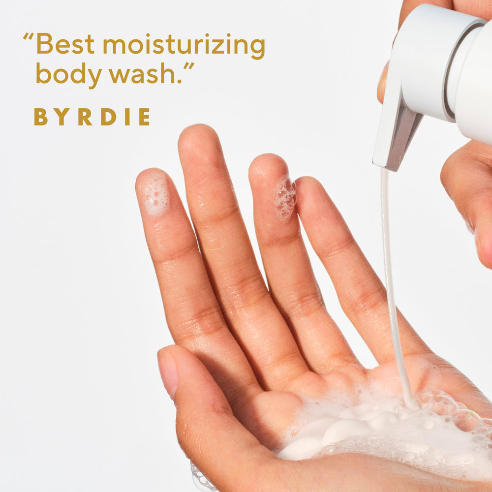 Native creamy lather on skin demonstrating rich moisturizing foam