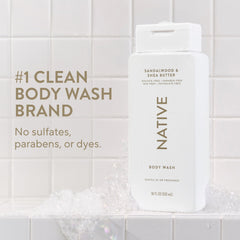 Native creamy lather close-up demonstrating gentle foam and hydrating feel