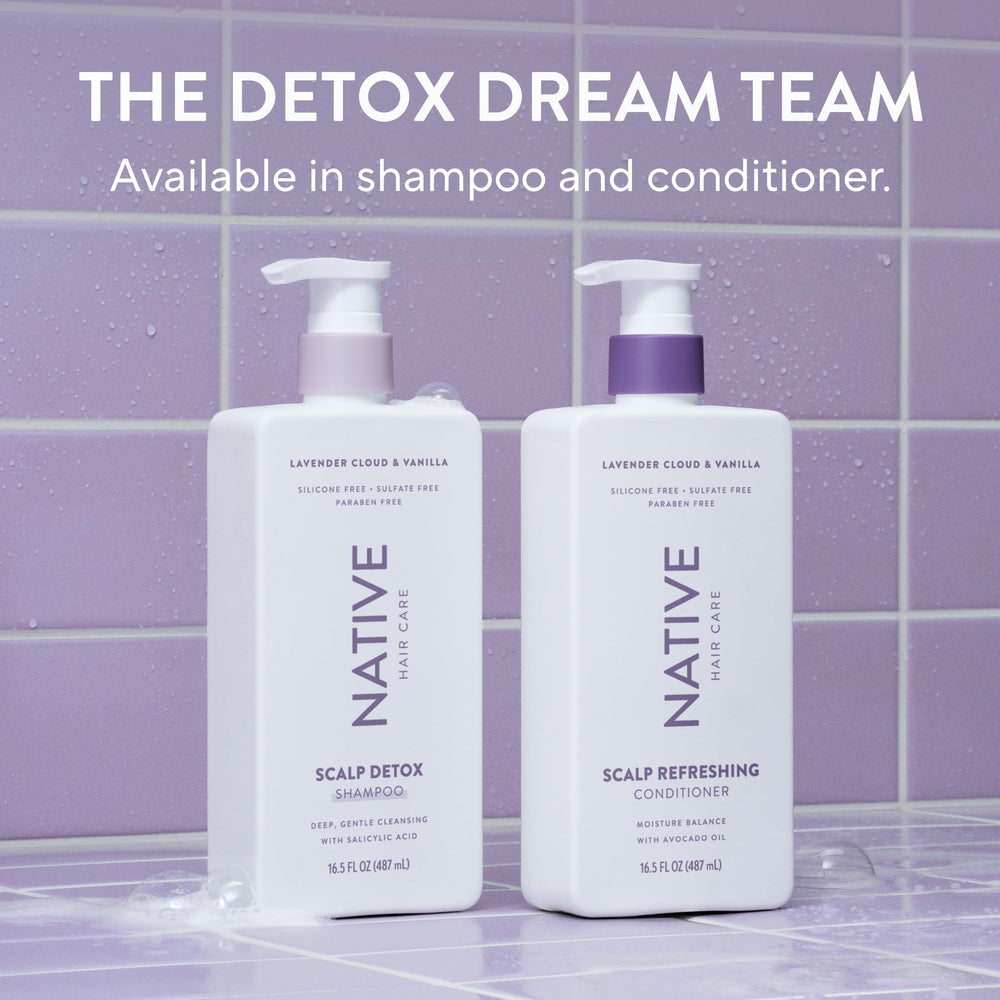 Native shampoo paired with conditioner to show complementary routine benefits