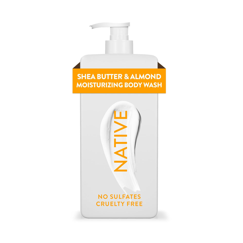 Native front packaging shows bottle and scent, highlights gentle benefits