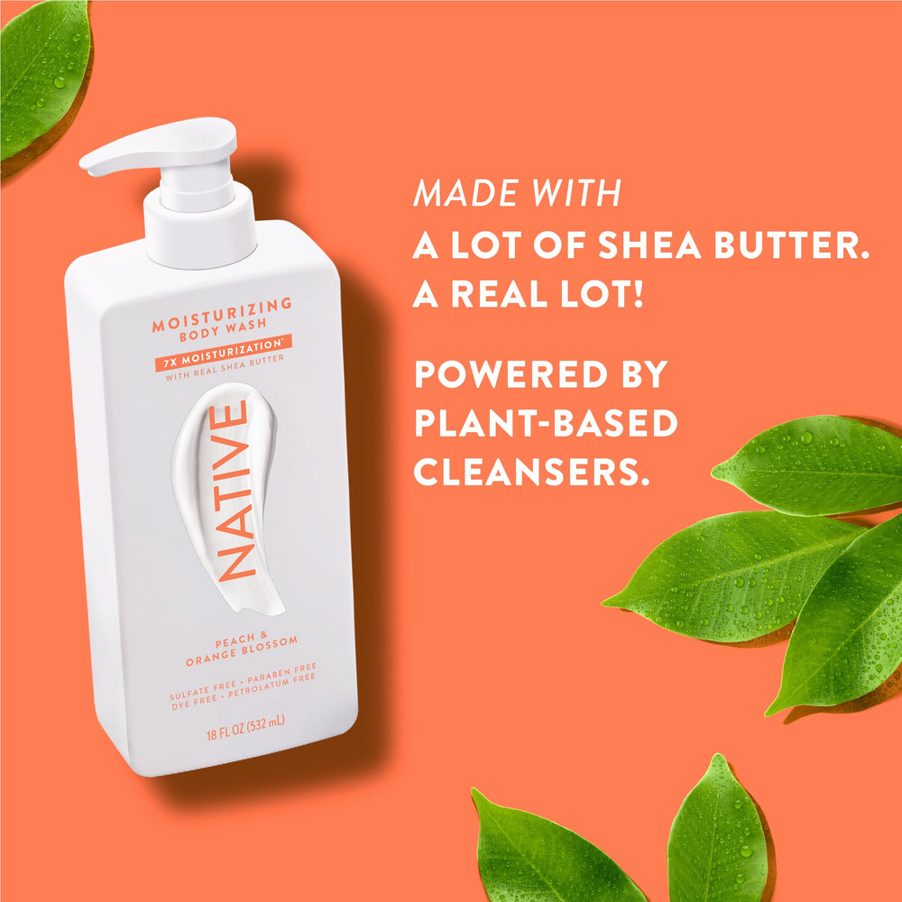 Native in a shower lifestyle setting conveying uplifting scent and relaxation benefit
